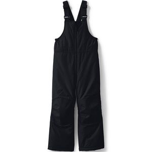 Lands End Kids Snow Bibs Snow Pants Overalls Size 2 Xxs Black